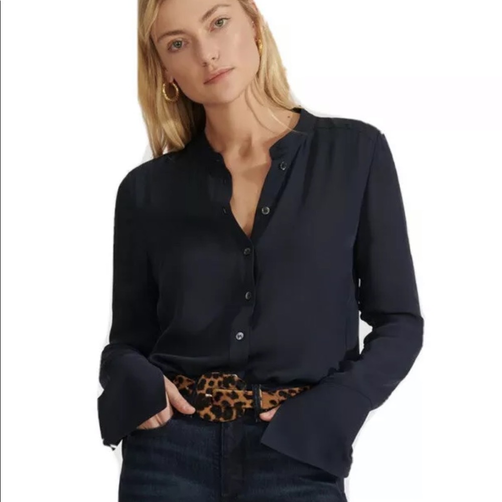 Veronica Beard Nye Tunic, Navy, Size 0